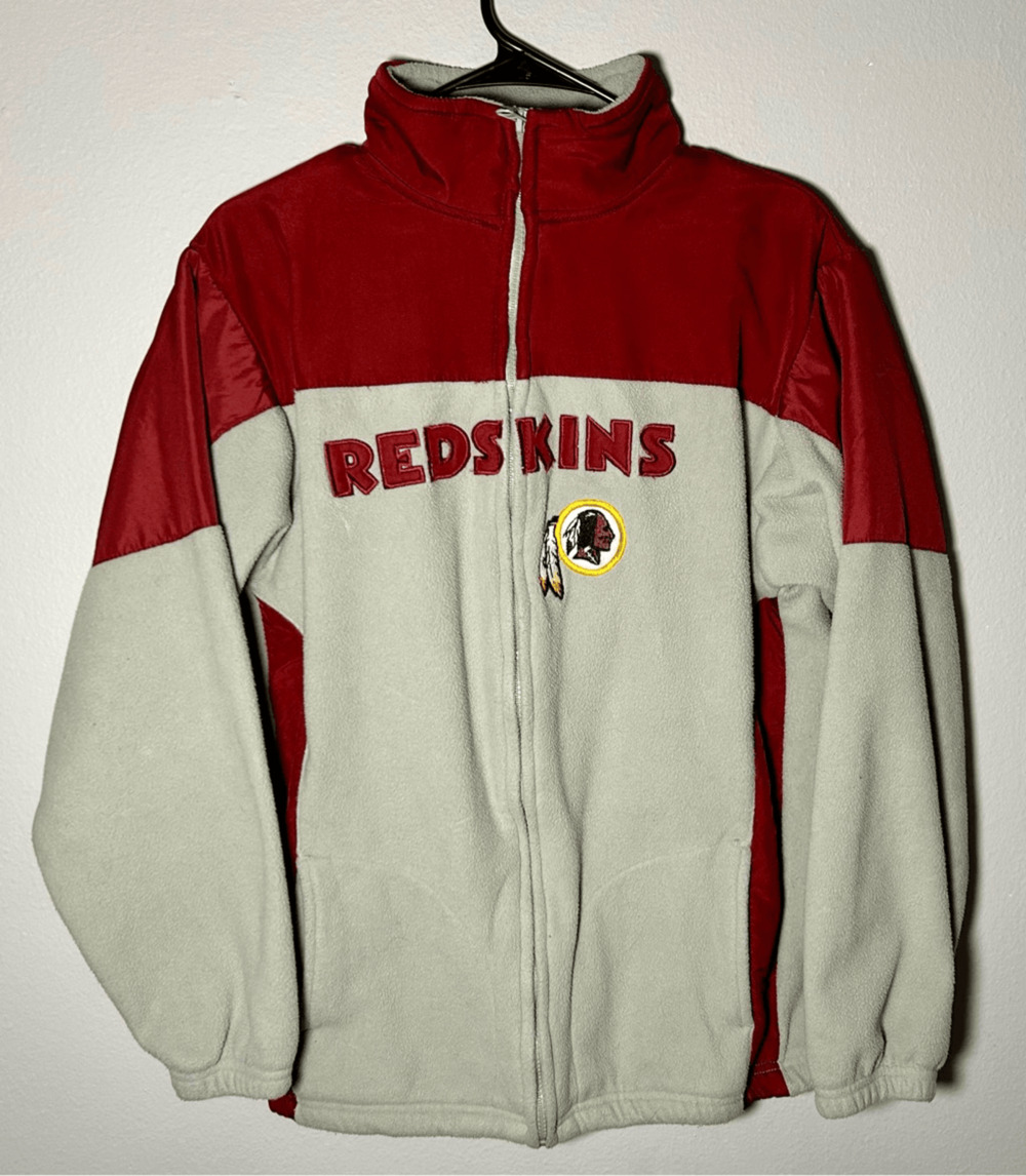 Vintage Washington Redskins Youth Reebok NFL Full Zip Fleece Jacket Sz XL 18/20